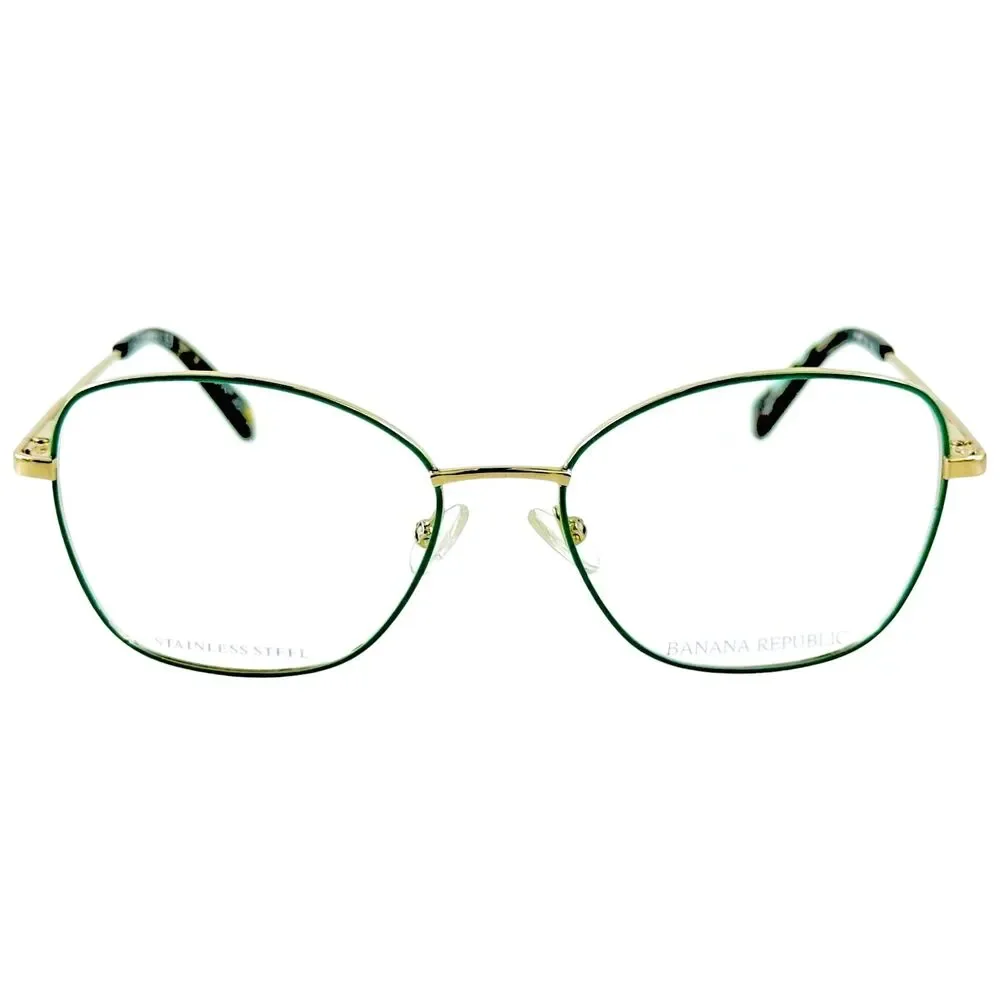 Banana Republic BR208 Womens Metal Eyeglass Frame 6CR Sage Green 51-16 w Case